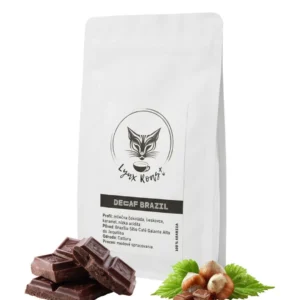 Decaf Brazil bezkofeínová káva 100% Arabica Caturra Honey medium roast bez acidity Lynx Roast